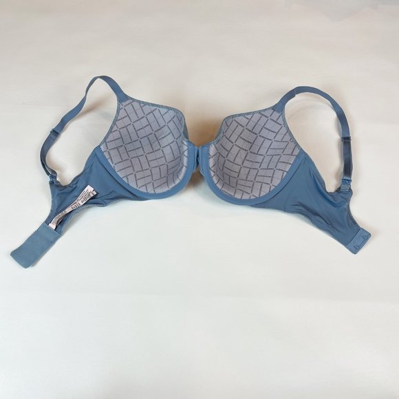 NWOT Victoria's Secret Bra 32DD Uplift Semi Demi Blue - Picture 5 of 7